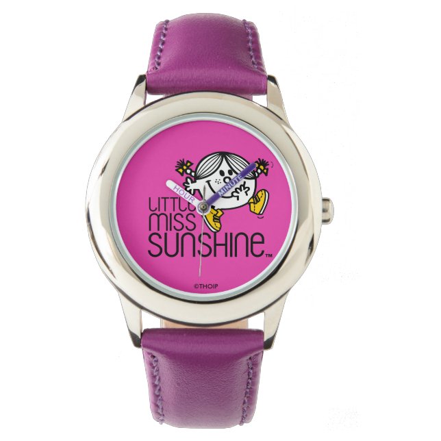 Montre Little Miss Sunshine Marcher Sur Le Nom Graphique (devant)