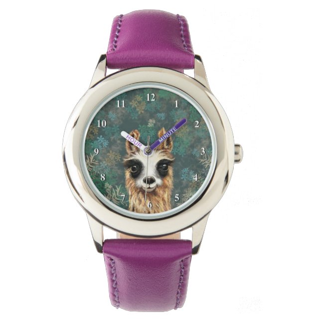 Montre Llama pour bébé curieux - mignonne - (devant)