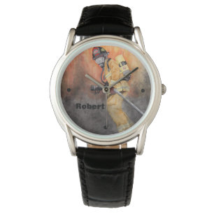 Montre L'observation des pompiers à visage noir