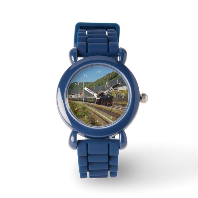 Montre Locomotive à vapeur avec train spécial à Lorch (Recto)