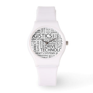 Montre LOGISTIQUE motif avec mots