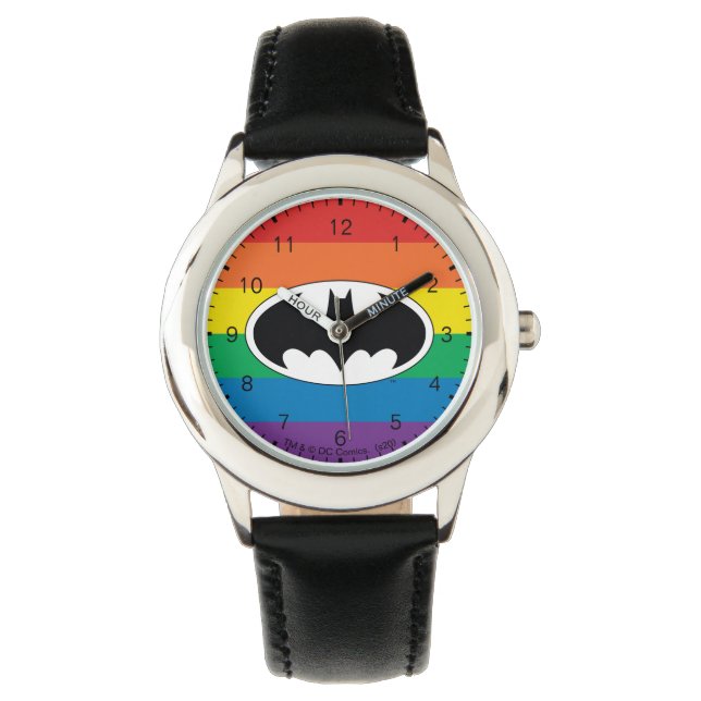 Montre Logo Arc-en-ciel Batman (devant)