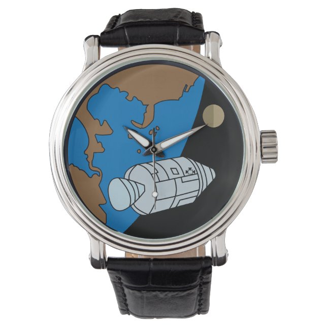 Montre Logo de patchs de mission Apollo 1 (devant)