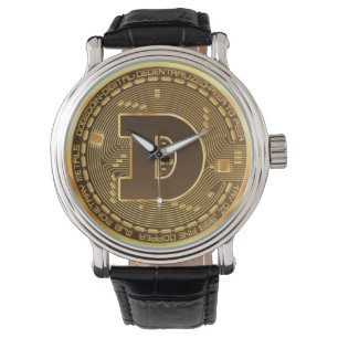 Montre Logo de pièce Dogecoin doge crypto-monnaie