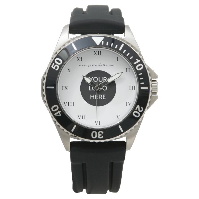 Montre Logo d'entreprise Black Professional (devant)
