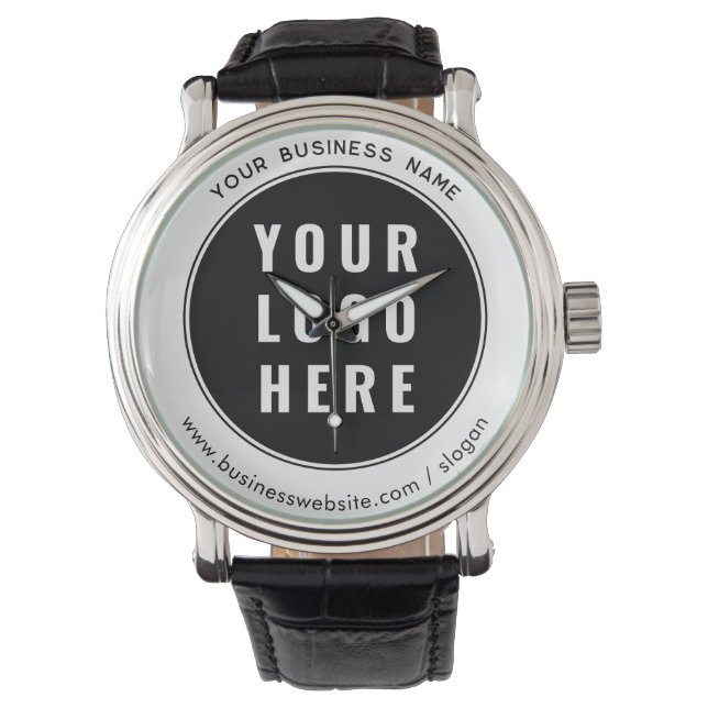 Montre Logo d'entreprise et site Web promotionnel personn (devant)