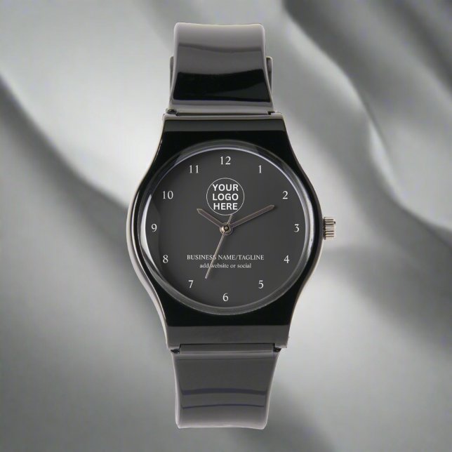 Montre Logo d'entreprise gris l Promotions professionnell (Créateur téléchargé)