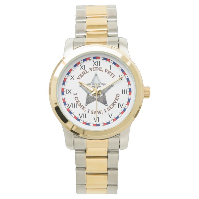Montre Logo d'insigne du shérif adjoint (devant)