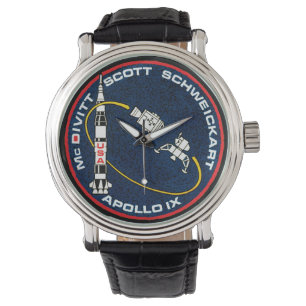 Montre Logo du patch de mission NASA Apollo 9