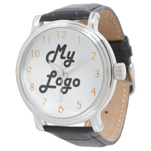Montre Logo entreprise noir blanc