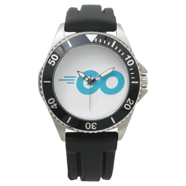 Montre Logo Golang (Go Programming Language) (devant)