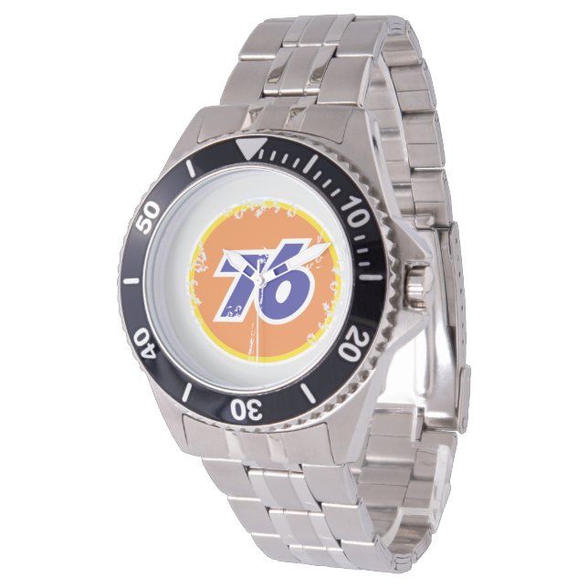 Montre logo huile vintage (Incliné)