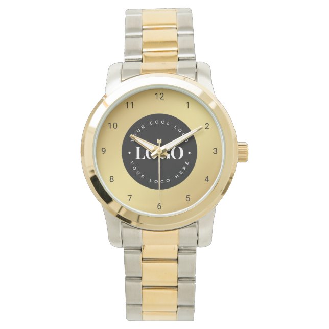 Montre Logo personnalisé Gold Gradient Propriétaire de l' (devant)