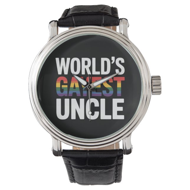Montre L'oncle le plus gay du monde, le Gay pride LGBTQ,  (devant)