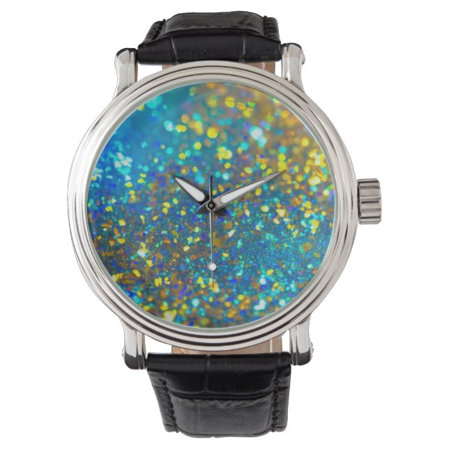 Montre L'Opale holographique brillante (devant)