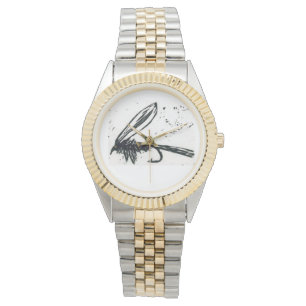 Montre L'or a nervuré l'oreille du lièvre pour la mouch