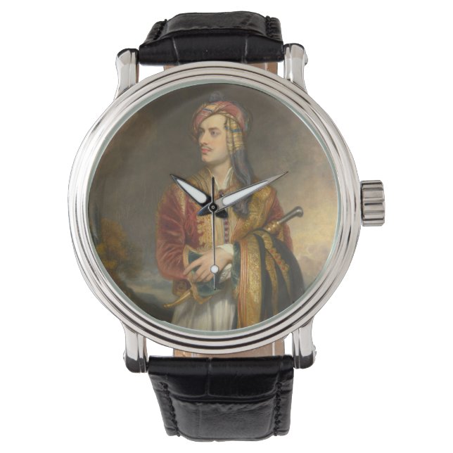 Montre Lord Byron En Robe Albanaise Pendant La Guerre Gre (devant)
