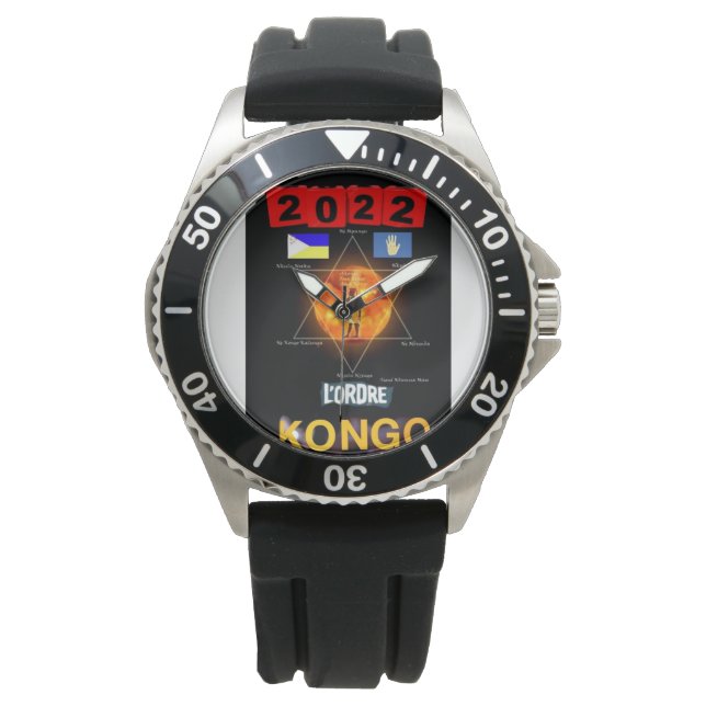 Montre L'ordre Kongo 2022 eWatch (devant)