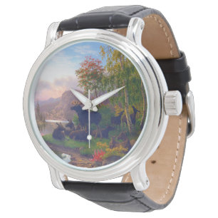 Montre L'orignal majestueux dans un paysage d'automne sué