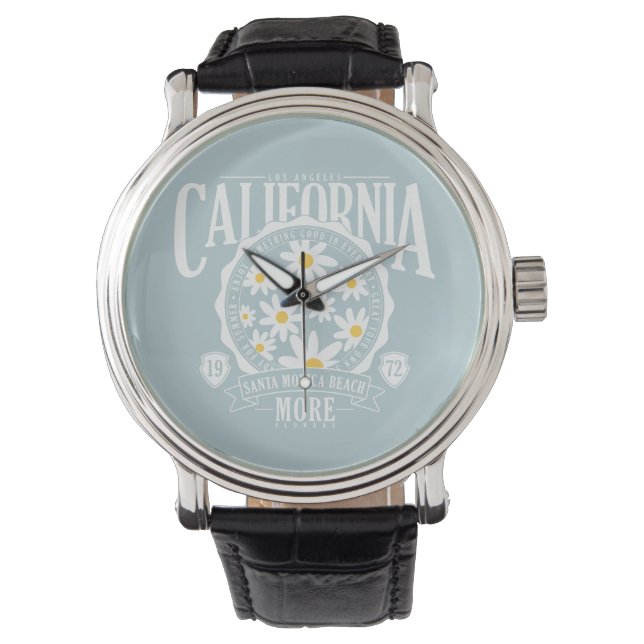 Montre Los Angeles California Floral Graphic (devant)