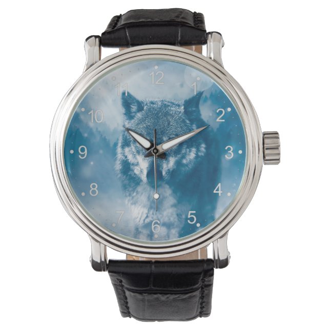Montre Loup bleu (devant)