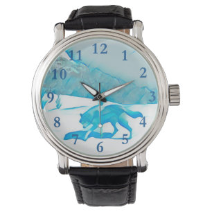Montre Loup solitaire dans WInter