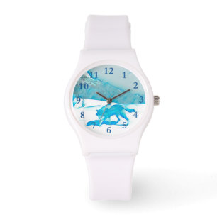 Montre Loup solitaire dans WInter