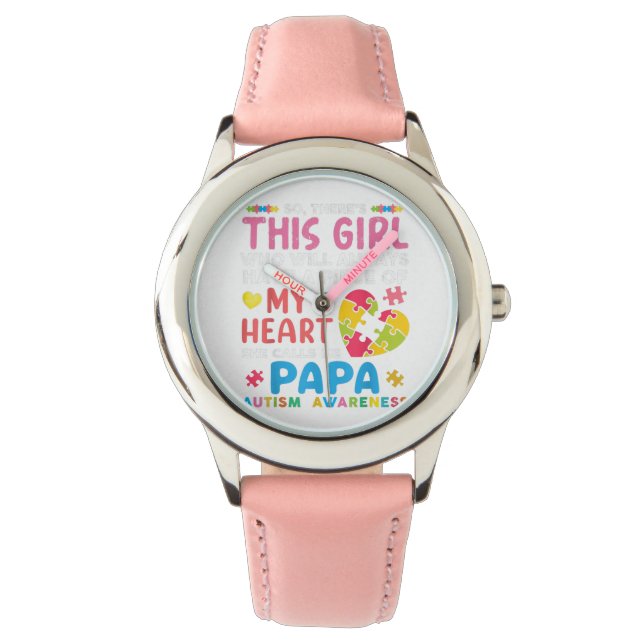 Montre Love Papa Kid Watch Anniversaire Cadeau pour vos e (devant)