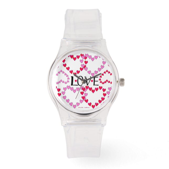Montre LOVE ROUGE ROSE DE Tiny Hearts (Recto)