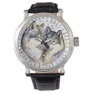 Montre Loyauté et amour dans la nature (Wolf Love)