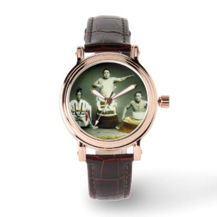 Montre Lutteurs japonais vintages vieux Japon de sumo