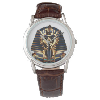 Montre Luxury Golden Egyptian Mask Artwork