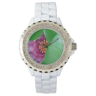 Montre Lys d'eau rose