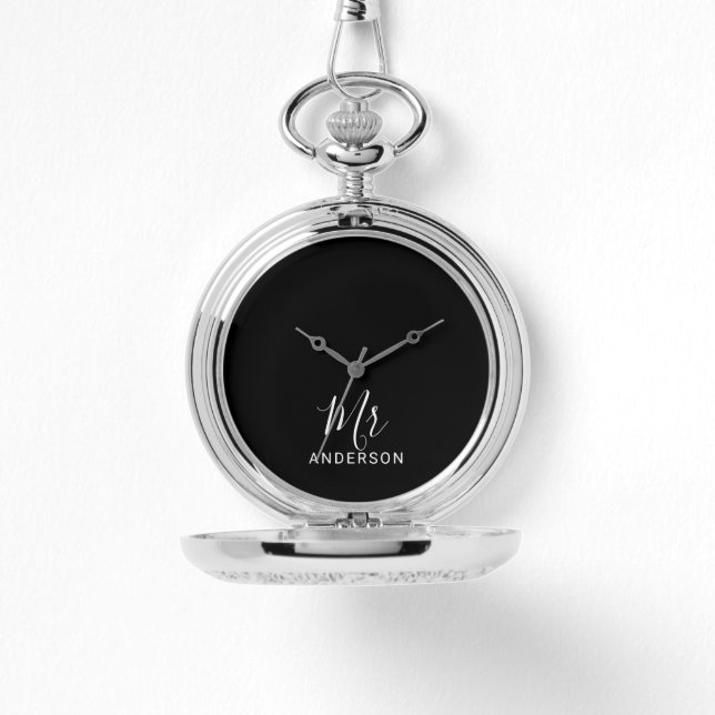 Montre M. et Mme. | Mariage de script moderne (Recto)