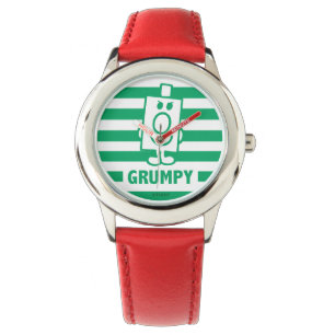Montre M. Grumpy   Grin escarpé et rayures vertes