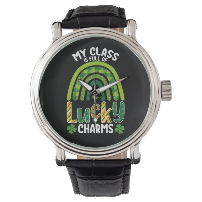 Montre Ma Classe Est Pleine De Charmes Chanceux St Patric (devant)