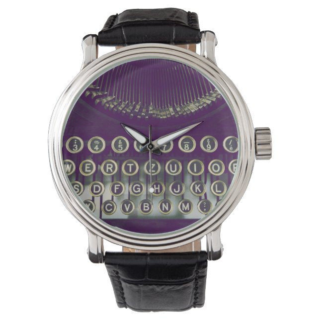 Montre Machine à écrire à l'ancienne (devant)