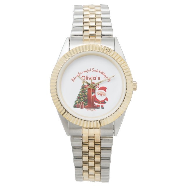 Montre Magical Santa Birthday Design for Kids (devant)