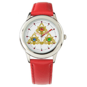 MONTRE MAGIQUE ELFIC TALISMAN /GOLD TRIANGLE AVEC GEMSTON
