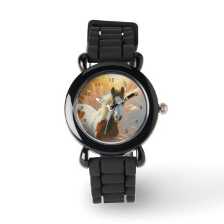 Montre Magnifique Paint Horse Parties scintillant en arge