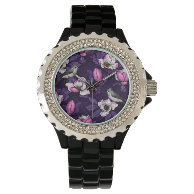 Montre Magnolia en floraison et tireur 4 (devant)