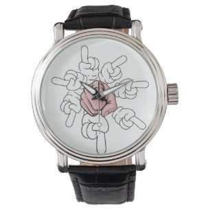 Montre main pointeur