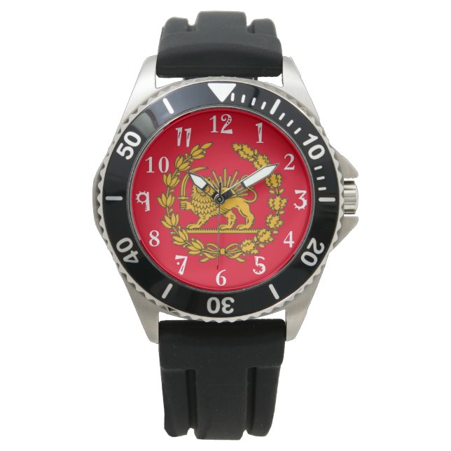 Montre Majestic Beau Homme Golden Yellow Lion (devant)