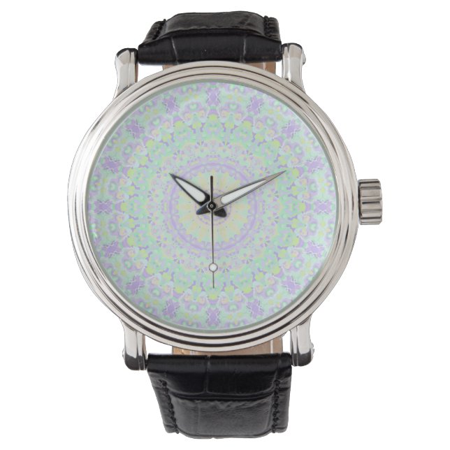 Montre Mandala coloré (devant)