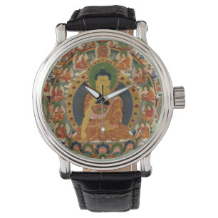 Montre Mandala complet peint par Bhutanese
