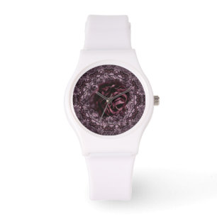 Montre Mandala de rose 