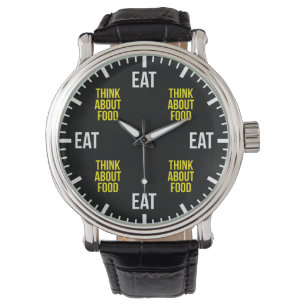 Montre Mangez et pensez à la nourriture - Amusante nouvea