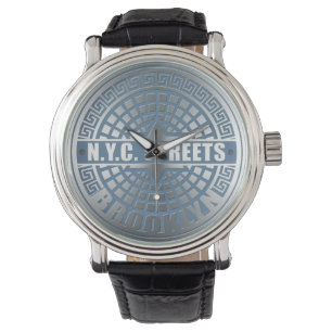 Montre Manhole Cover Brooklyn Blue
