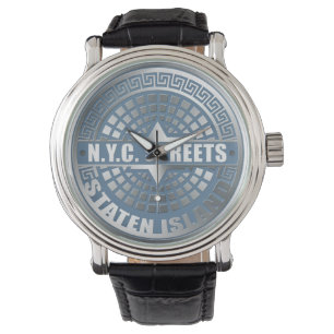 Montre Manhole Staten Island Blue