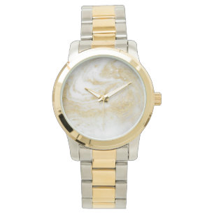 Montre Marbre blanc D'OR PERSONNALISÉ INSPIRÉ